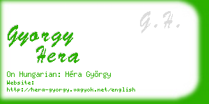 gyorgy hera business card