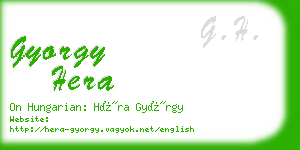 gyorgy hera business card